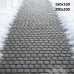 Tło fotograficzne – Zimowa alejka z szarej kostki brukowej | 3657